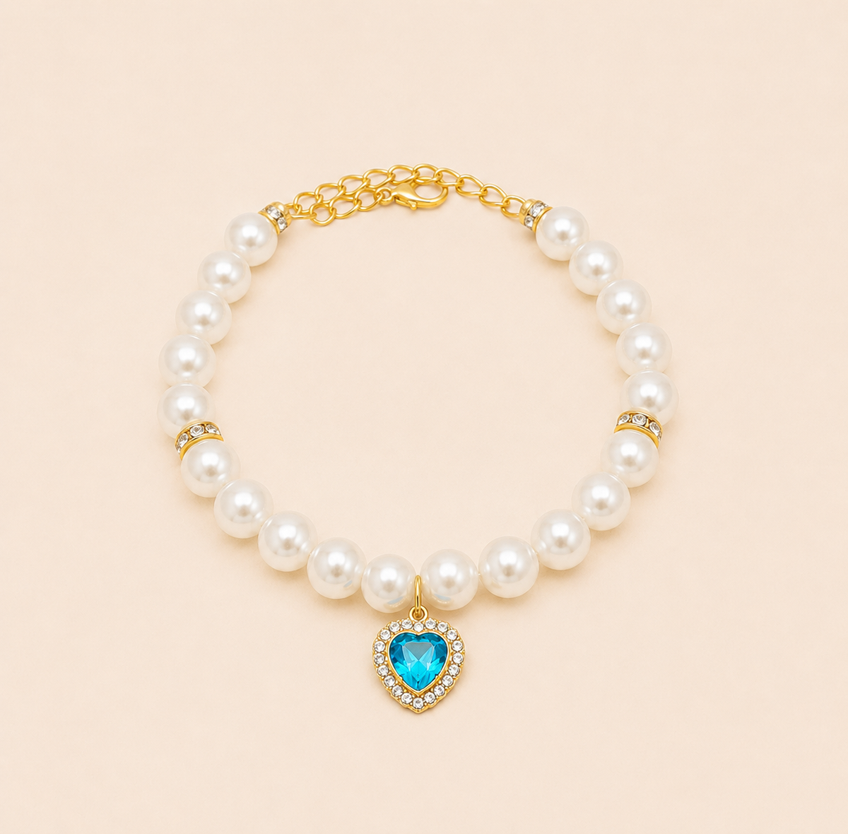 Colar Pet Luxo com Strass
