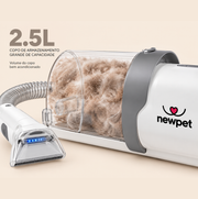 Aspirador e Kit de Cuidados Pet 7 em 1