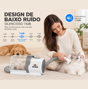 Aspirador e Kit de Cuidados Pet 7 em 1