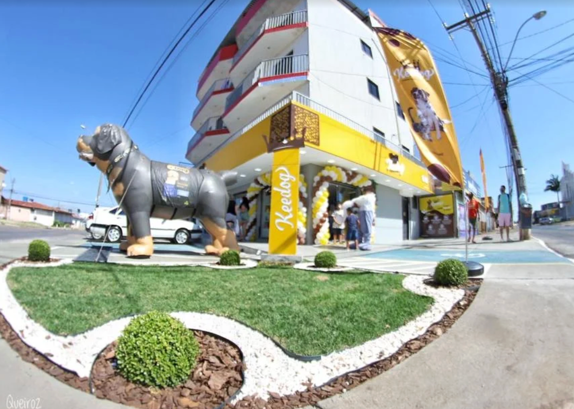 Vista externa da Keedog